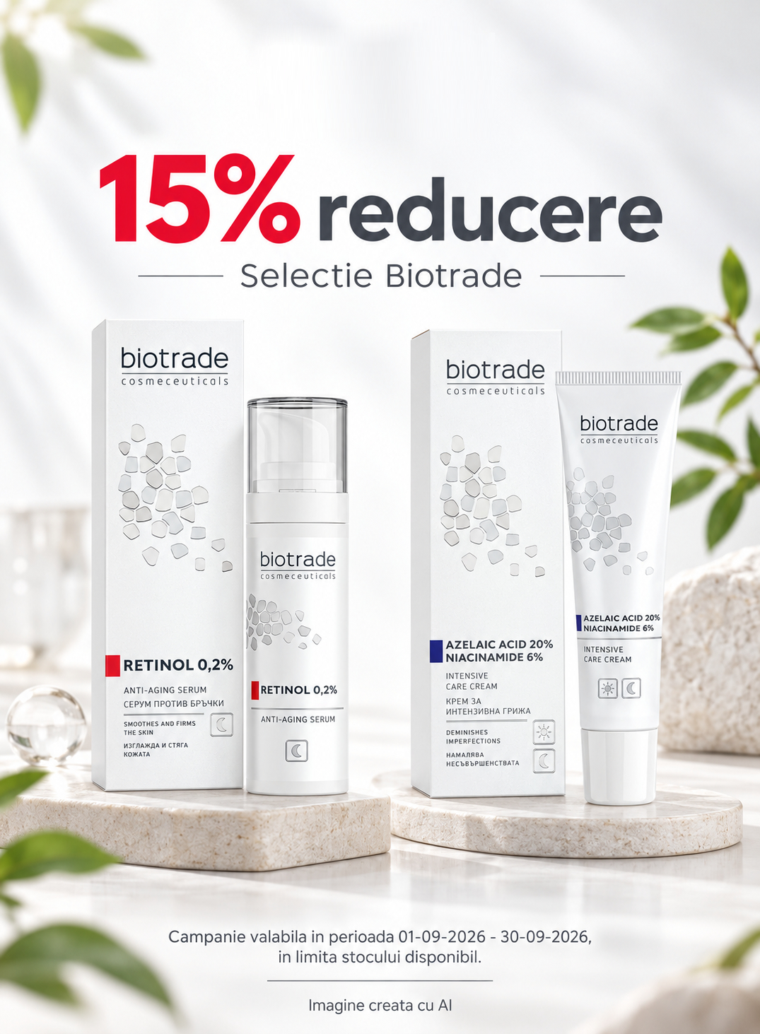Promotie cu reducere 15% la Biotrade