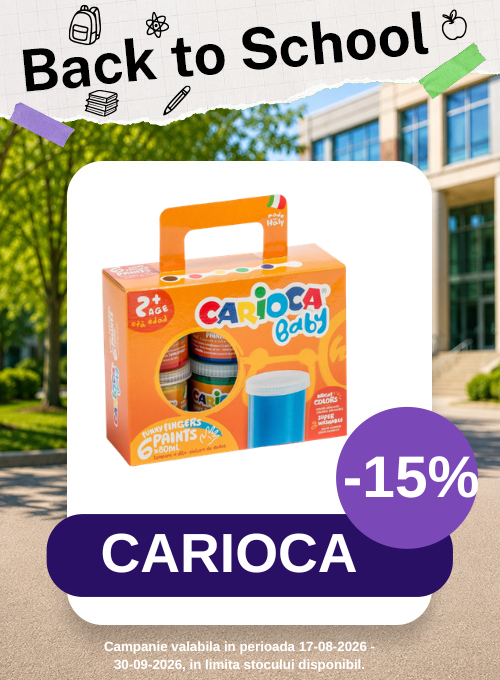 Promotie cu reducere 15% la Carioca - Back to School