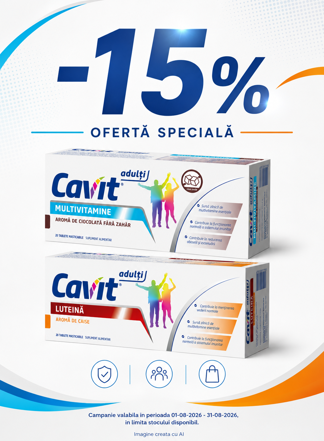 Promotie cu reducere 15% la Cavit