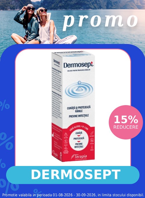 Promotie cu reducere 15% la Dermosept