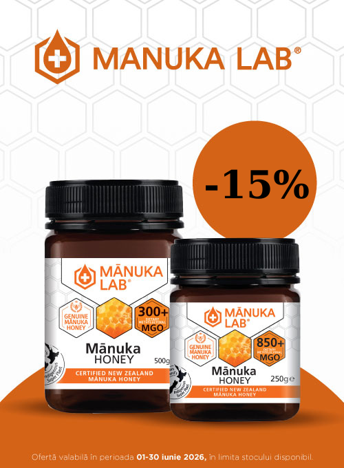 Promotie cu reducere 15% la Manuka Lab