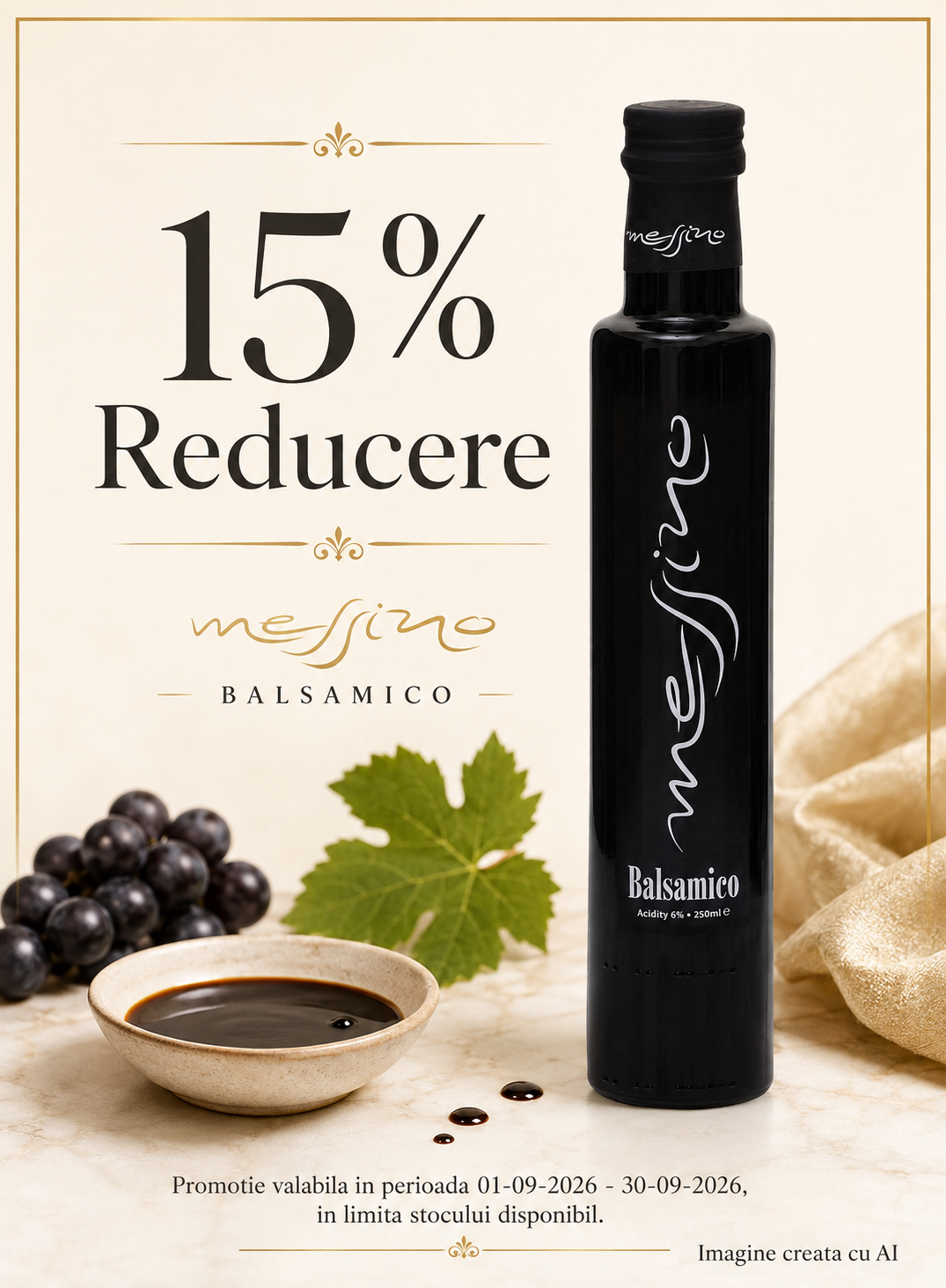 Promotie cu reducere 15% la Messino