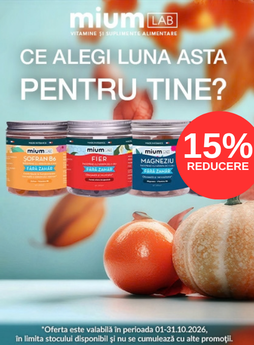 Promotie cu reducere 15% la Mium Lab