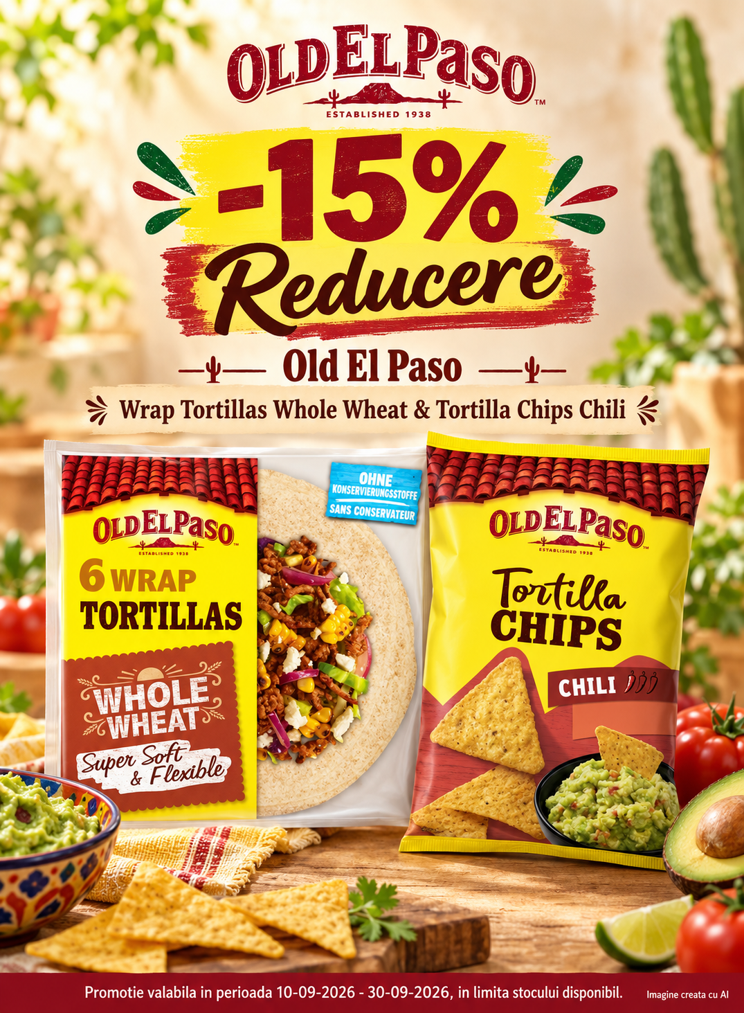Promotie cu reducere 15% la Old el Paso