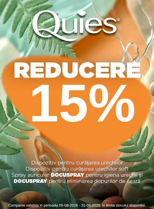 Promotie cu reducere 15% la Quies