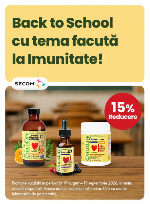 Promotie cu reducere 15% la Secom - Back to School