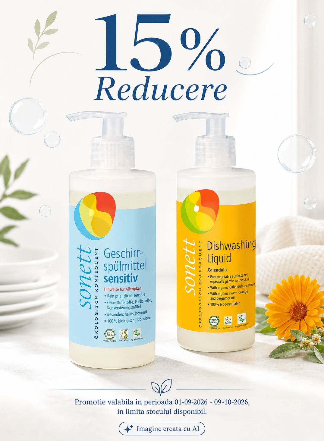Promotie cu reducere 15% la Sonett