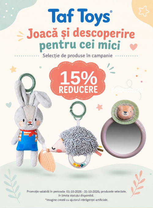 Promotie cu reducere 15% la Taf Toys
