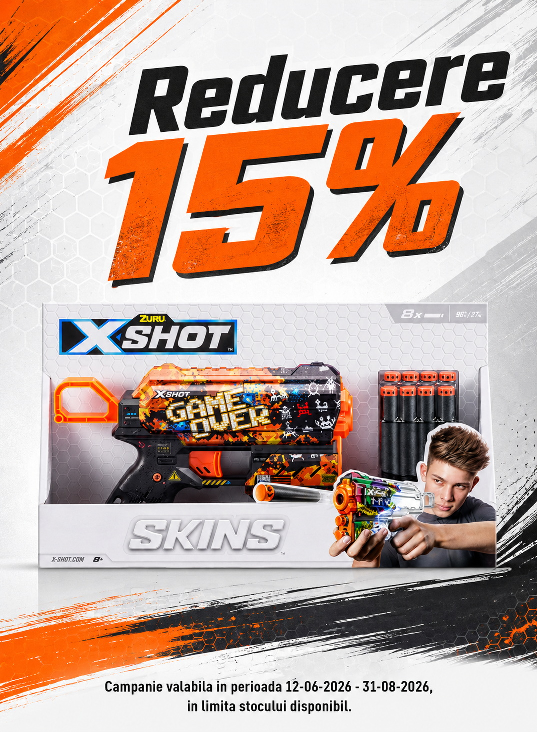 Promotie cu reducere 15% la X-Shot