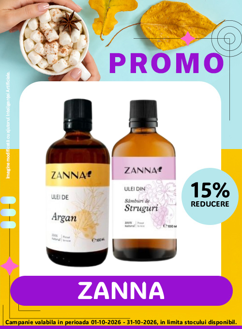 Promotie cu reducere 15% la Zanna