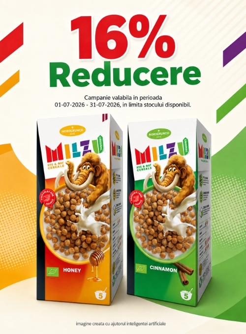 Promotie cu reducere 16% la Milzu