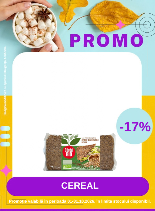 Promotie cu reducere 17% la Cereal