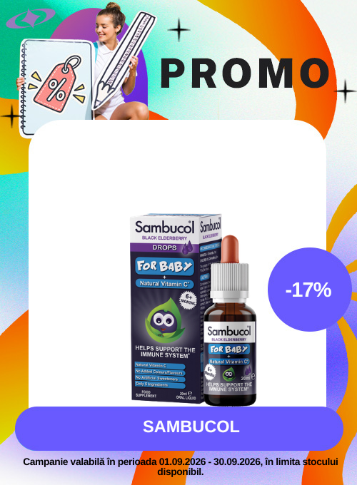 Promotie cu reducere 17% la Sambucol