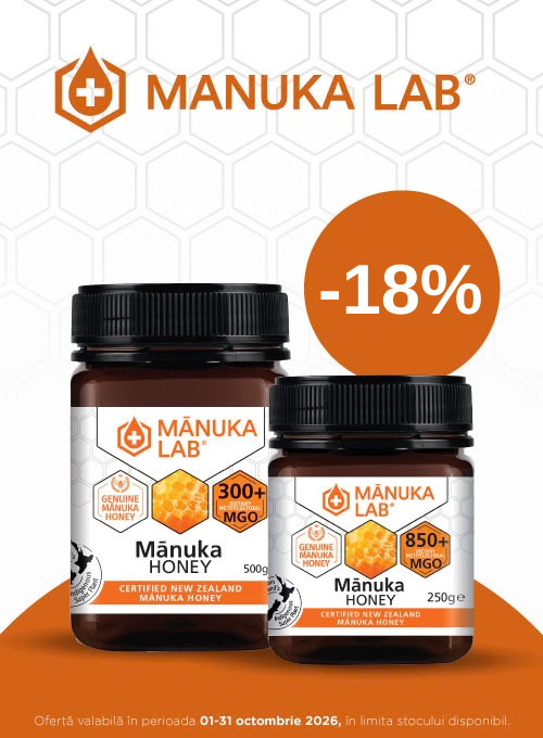 Promotie cu reducere 18% la Manuka Lab
