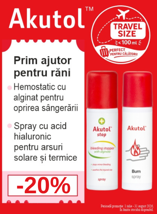 Promotie cu reducere 20% la Akutol