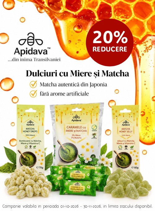 Promotie cu reducere 20% la Apidava
