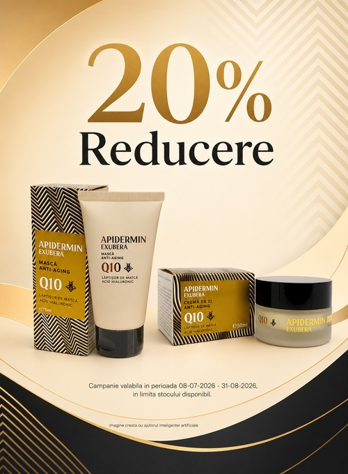 Promotie cu reducere 20% la Apidermin