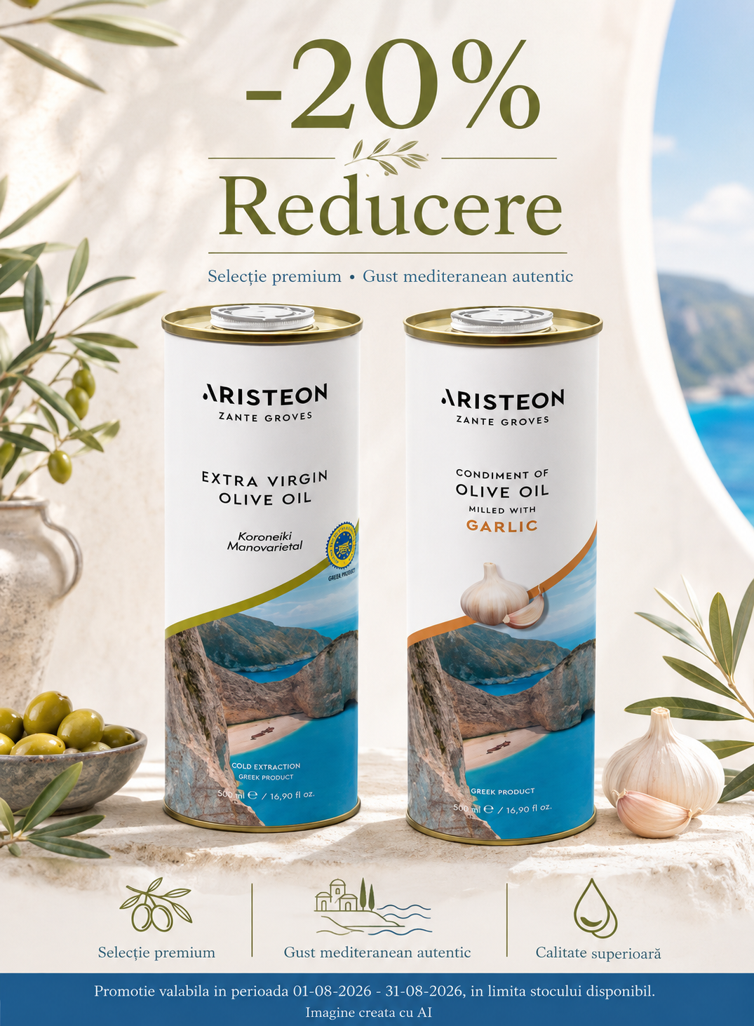 Promotie cu reducere 20% la Aristeon