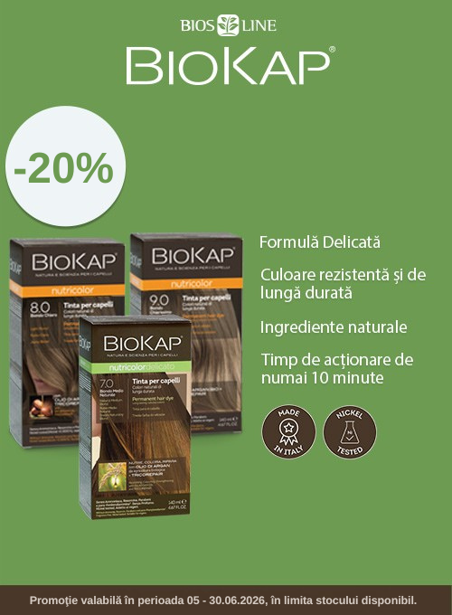 Promotie cu reducere 20% la Biokap