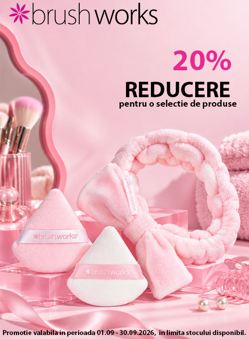 Promotie cu reducere 20% la Brushworks