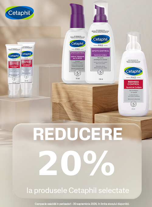 Promotie cu reducere 20% la Cetaphil