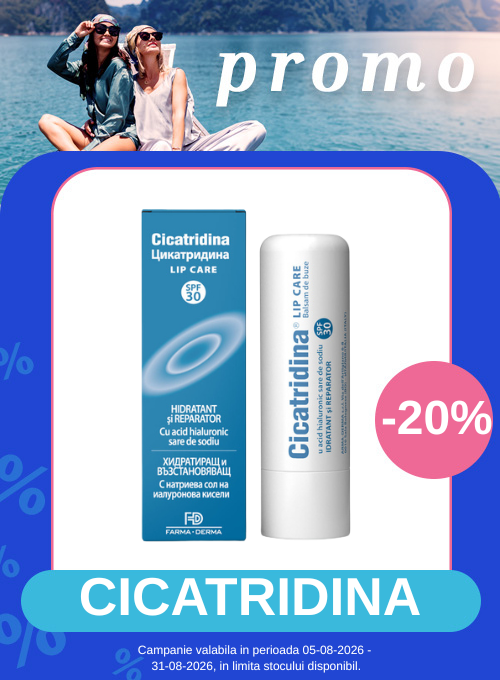 Promotie cu reducere 20% la Cicatridina