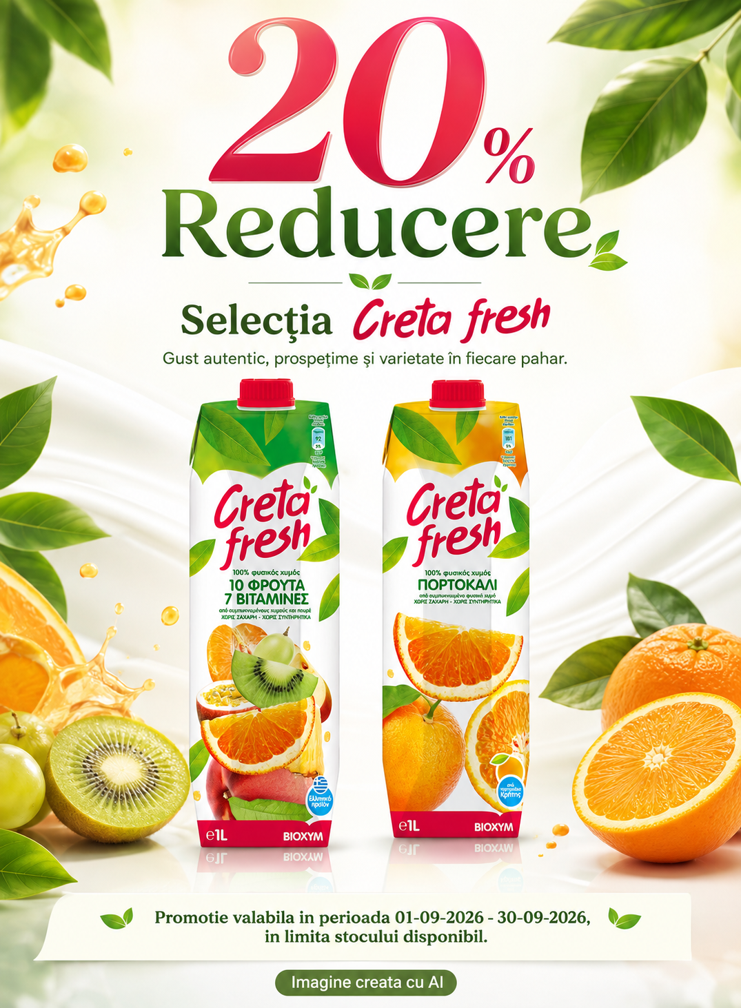 Promotie cu reducere 20% la Creta Fresh