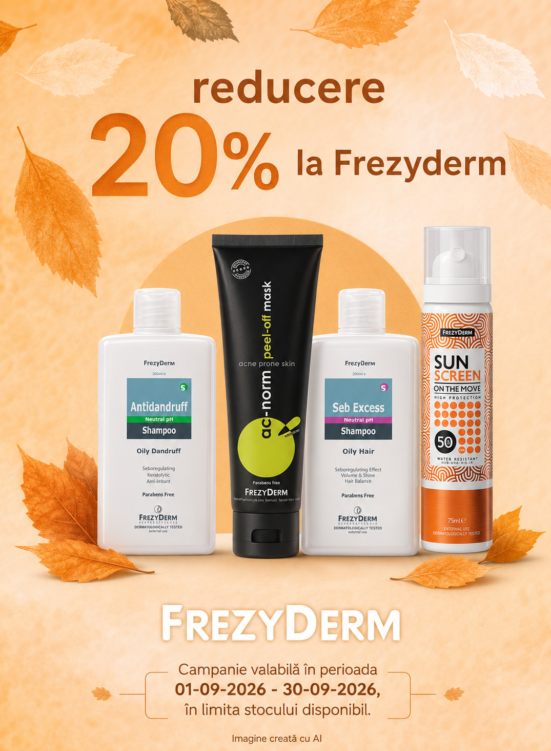 Promotie cu reducere 20% la Frezyderm