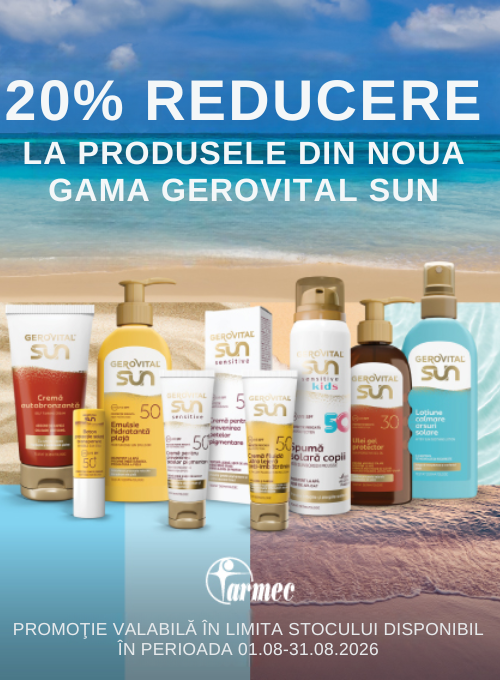Promotie cu reducere 20% la Gerovital Sun