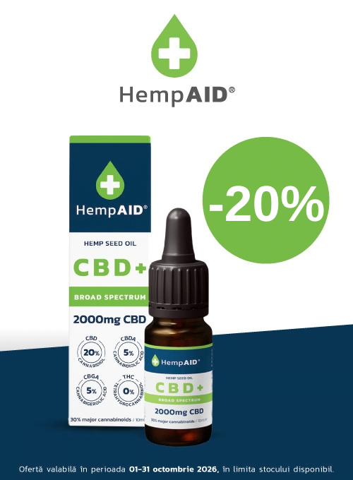 Promotie cu reducere 20% la Hemp Aid