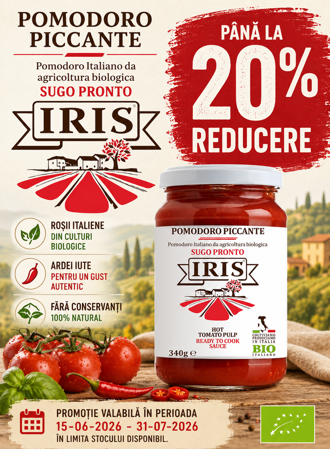 Promotie cu reducere 20% la Iris Bio