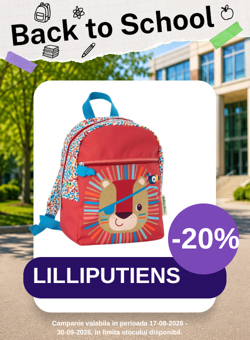 Promotie cu reducere 20% la Lilliputiens - Back to School