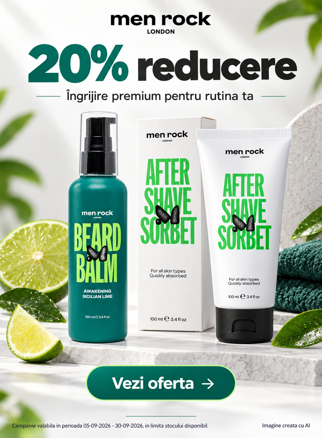 Promotie cu reducere 20% la Men Rock