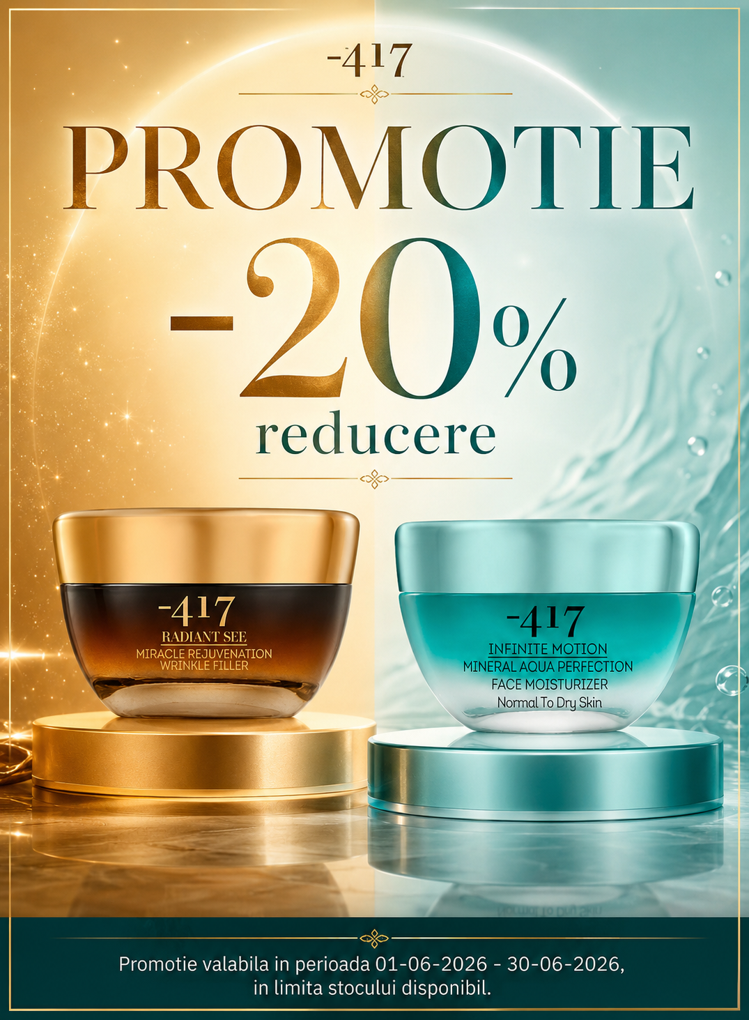 Promotie cu reducere 20% la Minus 417