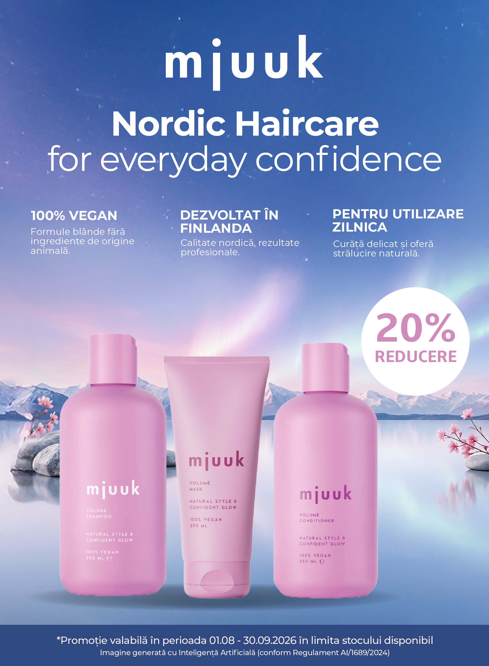 Promotie cu reducere 20% la Mjuuk