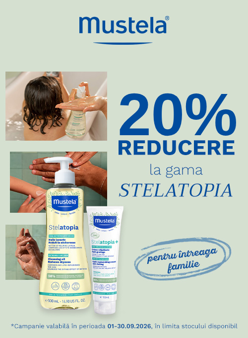 Promotie cu reducere 20% la Mustela