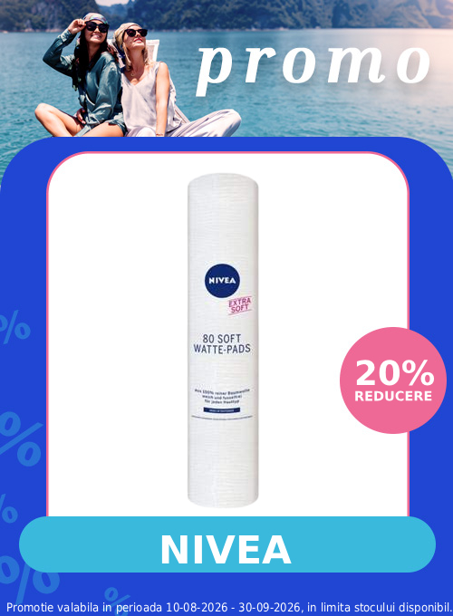 Promotie cu reducere 20% la Nivea