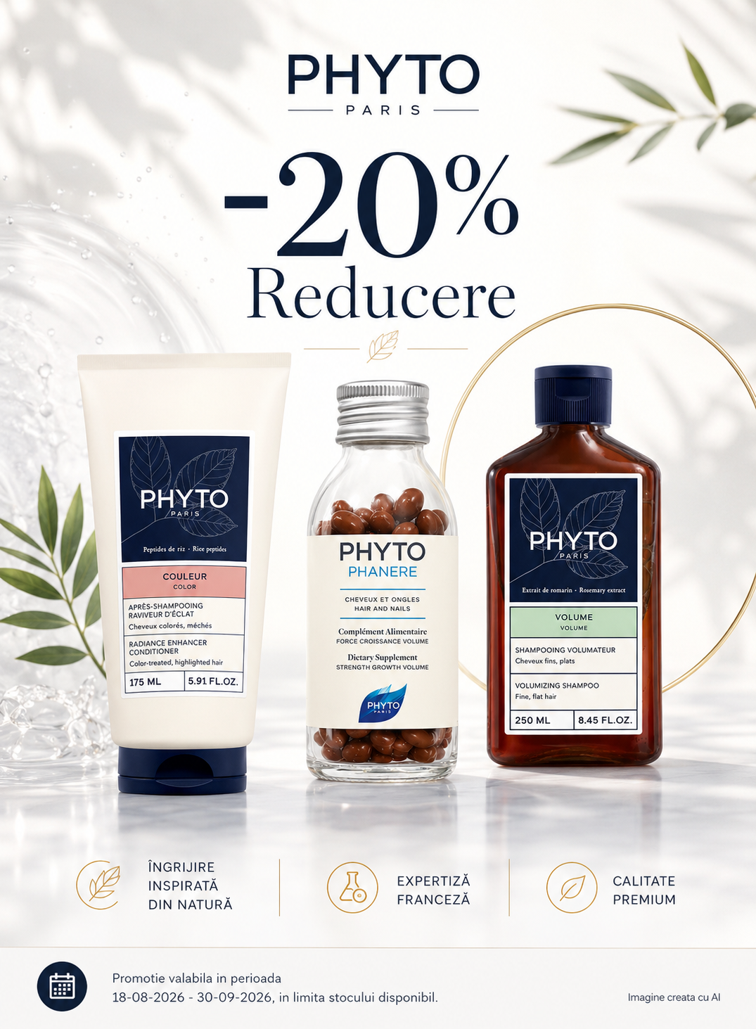 Promotie cu reducere 20% la Phyto