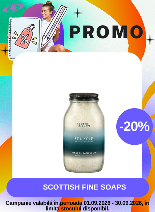 Promotie cu reducere 20% la Scottish Fine Soaps