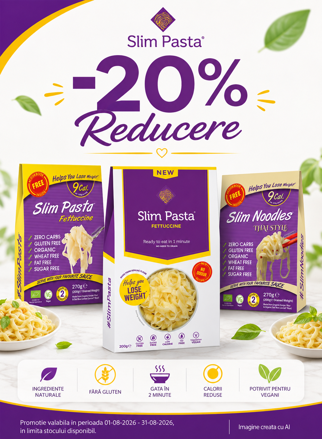 Promotie cu reducere 20% la Slim Pasta