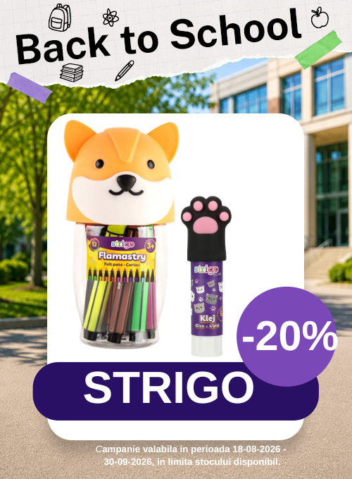 Promotie cu reducere 20% la Strigo - Back to School