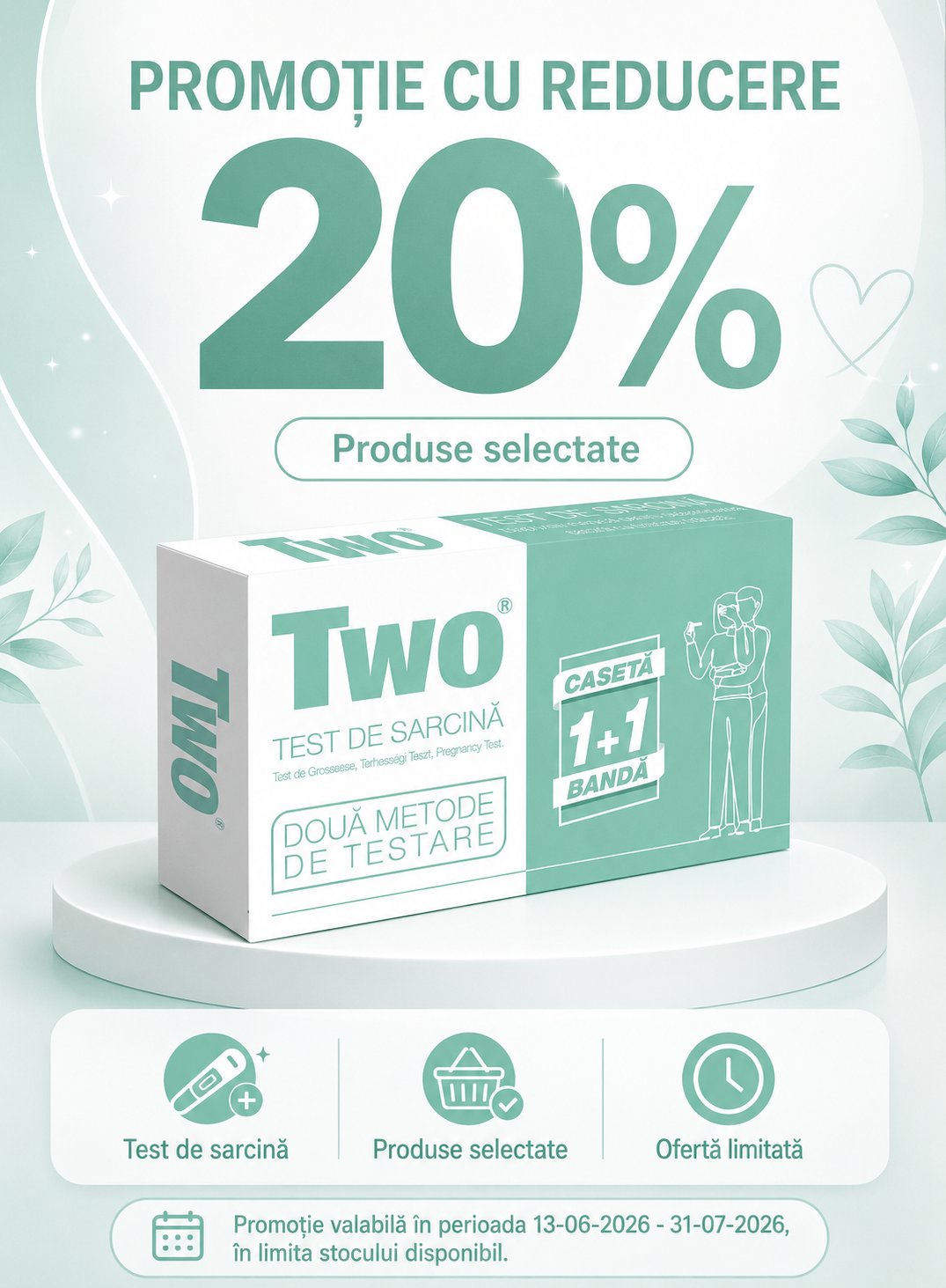 Promotie cu reducere 20% la TWO