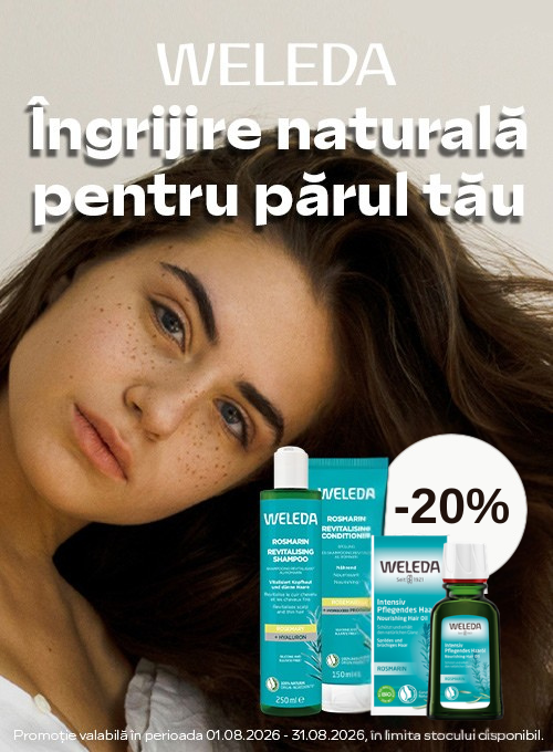 Promotie cu reducere 20% la Weleda