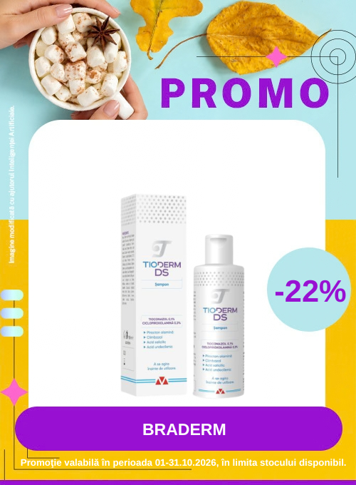 Promotie cu reducere 22% la Braderm