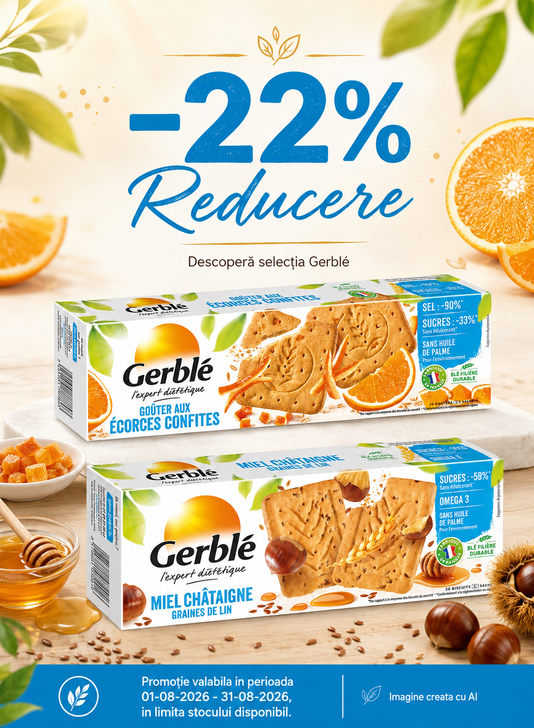 Promotie cu reducere 22% la Gerble
