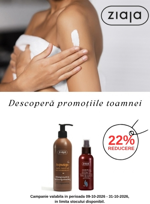 Promotie cu reducere 22% la Ziaja