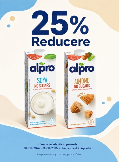 Promotie cu reducere 25% la Alpro