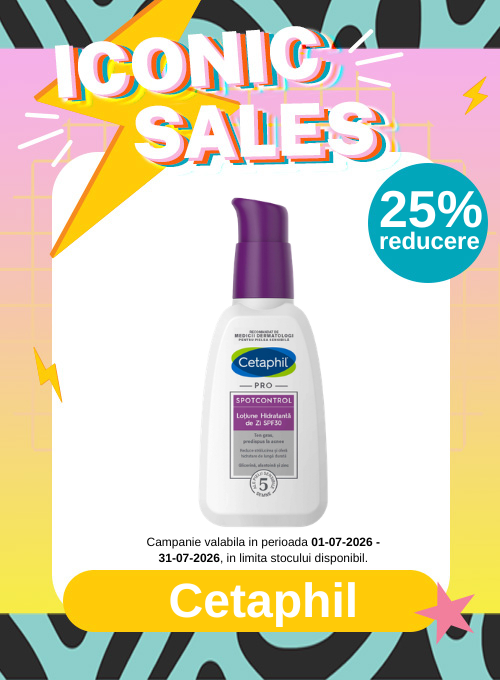 Promotie cu reducere 25% la Cetaphil - Iconic Sales