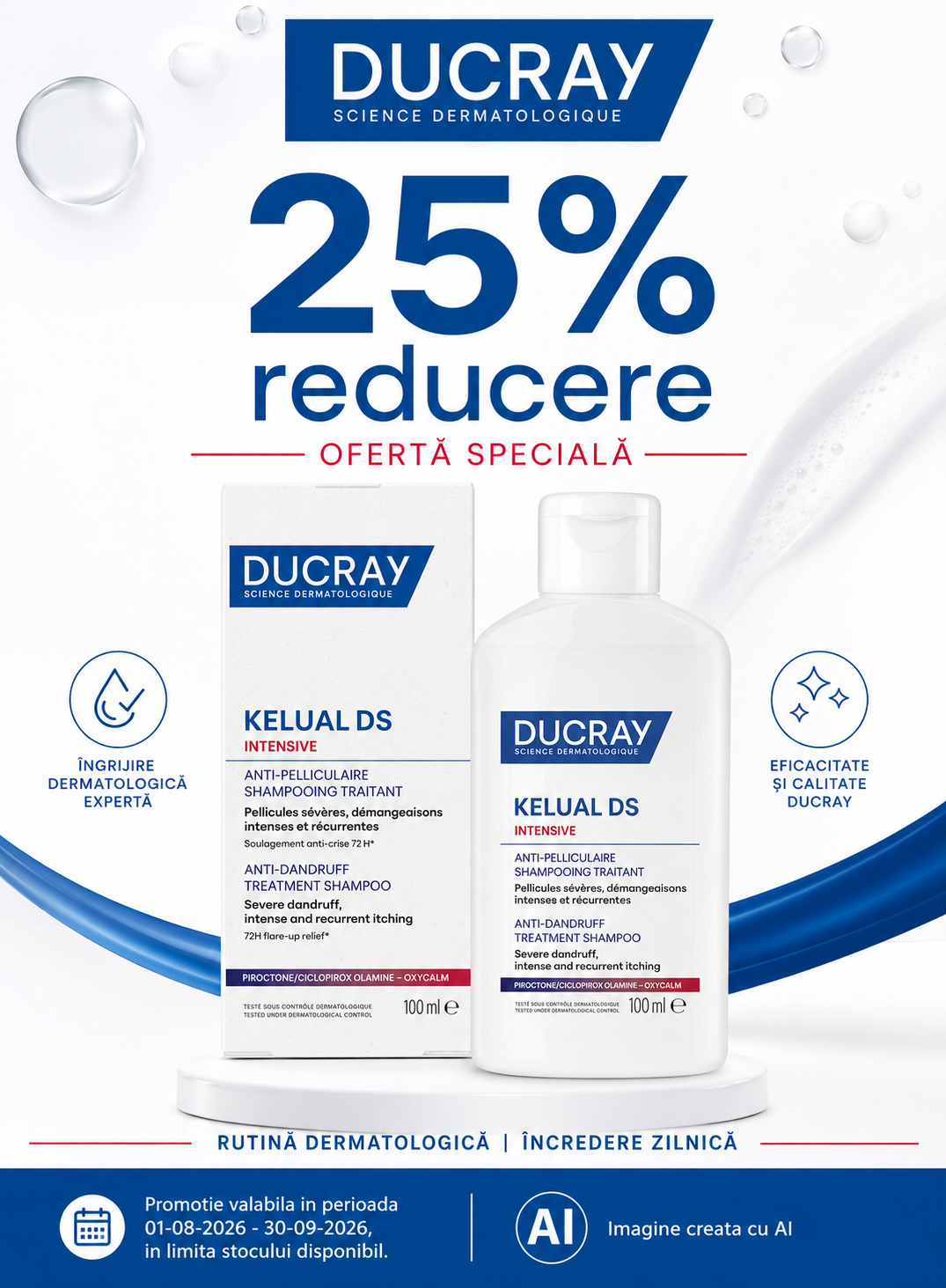 Promotie cu reducere 25% la Ducray
