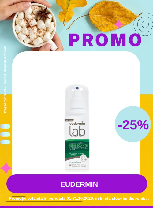 Promotie cu reducere 25% la Eudermin
